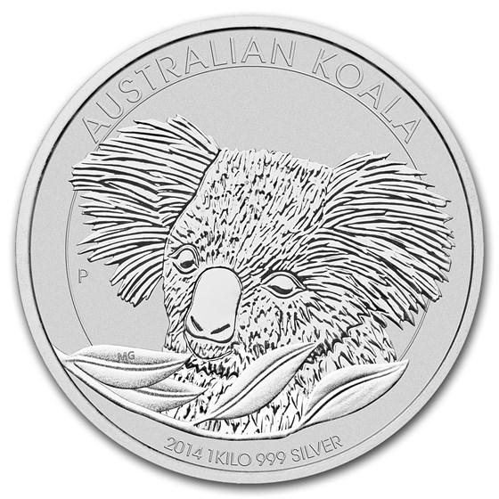 2014 Australia 1 kilo Silver Koala BU 2014 Australia 1 kilo Silver Koala BU